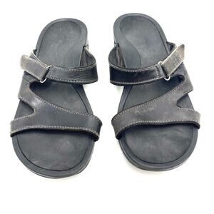 ABEO outdoors leather sandals charcoal gray size 8